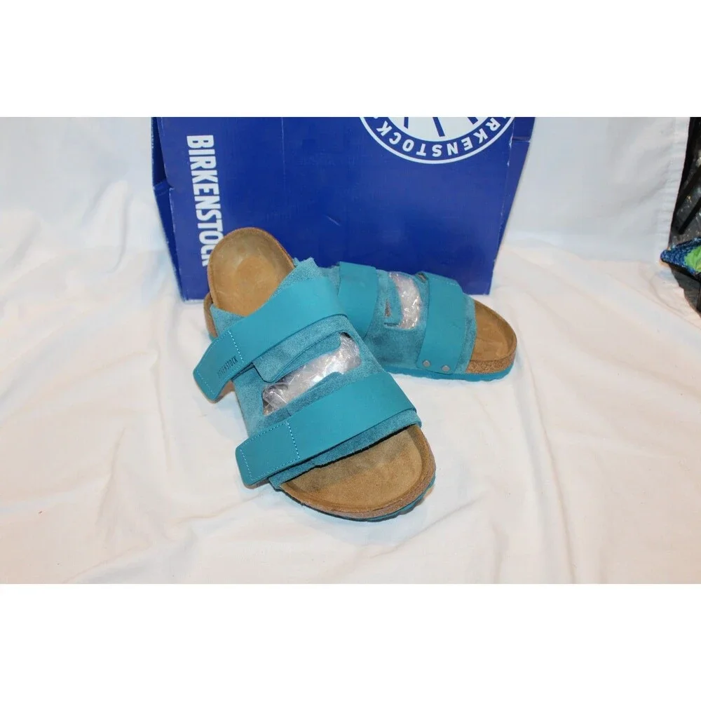 BIRKENSTOCK Uji Slide Sandal Digital Turqoise Genuine  display picture 1